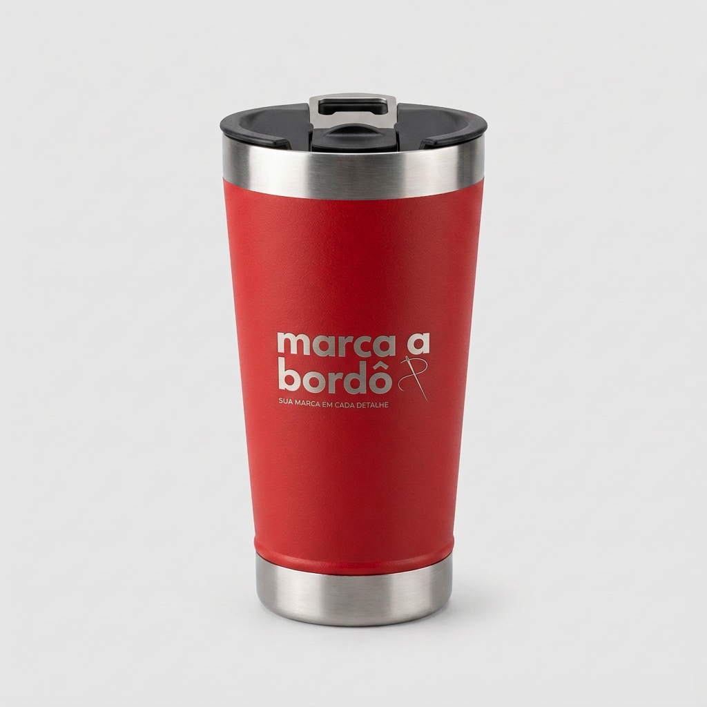 Copo Térmico Inox 500 ml Personalizado para uniformes e brindes corporativos