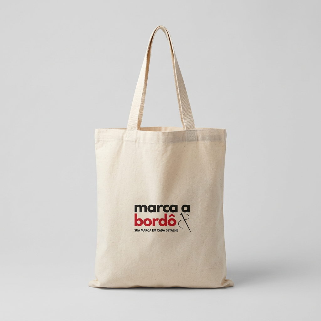 Ecobag em Algodão Cru Personalizada para uniformes e brindes corporativos