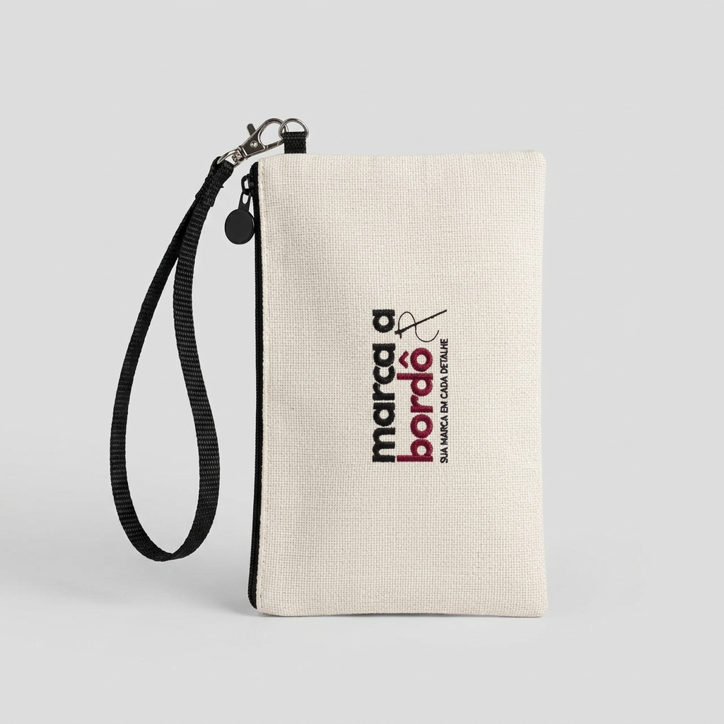 Necessaire em Poliéster Personalizada para uniformes e brindes corporativos